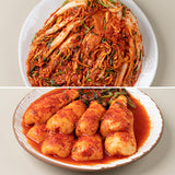 [Korea Direct Delivery A] Yeoncheon Mi-geum-chi Cabbage Kimchi 3kg + Radish Kimchi 2kg