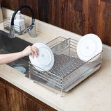 [Korea Direct Delivery B] Vatya Stainless Embo Drying Rack + (*Option) Utensil Basket, Cup & Cutting Board Rack, Dishcloth Rack