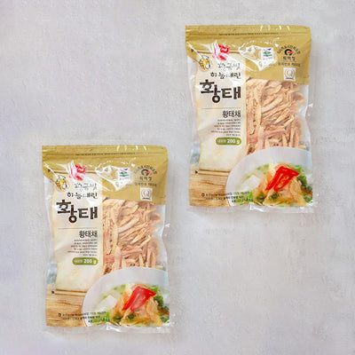 [대륭] 황금빛 하늘내린 황태채 200g x 2 (묶음)