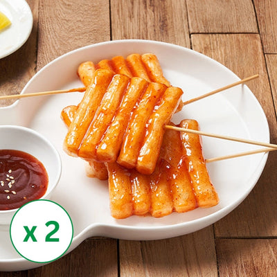 Sweet and Spicy Rice Cake Skewers 330g x 2packs (Set)