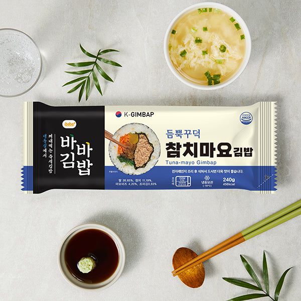 [Baba] Tuna Mayo Kimbap 240g x 6 + Mushroom-Jab Chae  230g x 6 + Fried Tofu Burdock x 6_Free Shipping