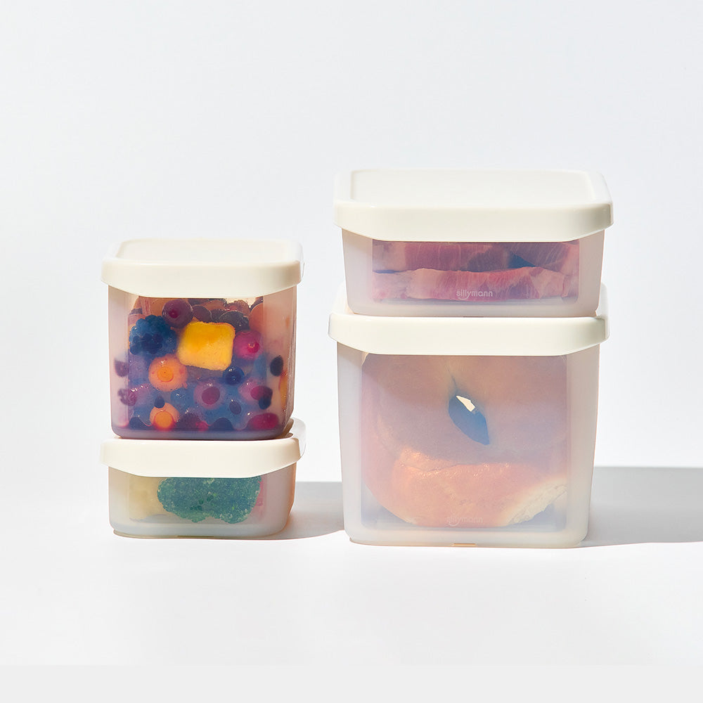 Iceway Freezer Container 600ml / 1700ml 8P – Ice Blue / Ice White (Option Purchase)_Korea Direct Delivery C