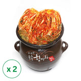 [송채환] 맛있게 잘익은 토속 항아리 포기김치 5kg x 2팩_무료배송특가