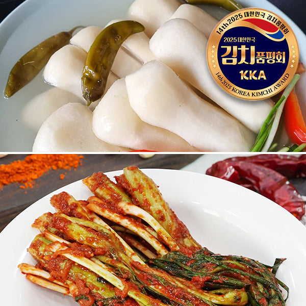 [한국직배송 D] 빛고을 전라도식 총각무 동치미 2kg + 갓파김치 2kg