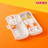 [K Direct Delivery] HARIBO Lunch Box & Cutlery Set (2-Tier Lunch Box + Spoon, Fork & Chopsticks Set) Select Option