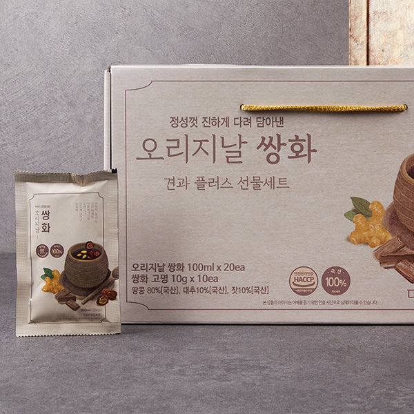 Original Ssanghwa Nut Plus Set (Ssanghwa 100ml x 20ct + Gomyeong 10g x 10ct )