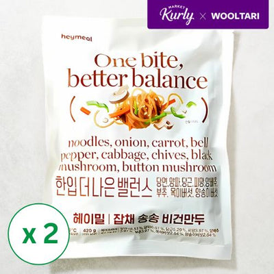 [헤이밀] 잡채 송송 만두 420g x 2팩 (묶음)