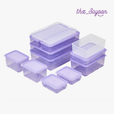 Freezer Container NEW Housewarming Set 12P (Pink/Lavender/Gray)_Korea Direct Delivery C
