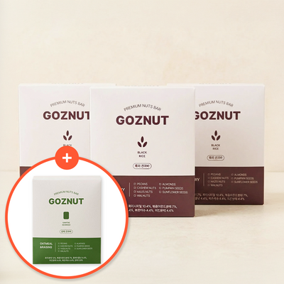 [3+1][이른비] 고즈넛 흑미 견과바 350g (35gx10) 3 박스 + *증정* 감태 견과바 1박스(묶음)