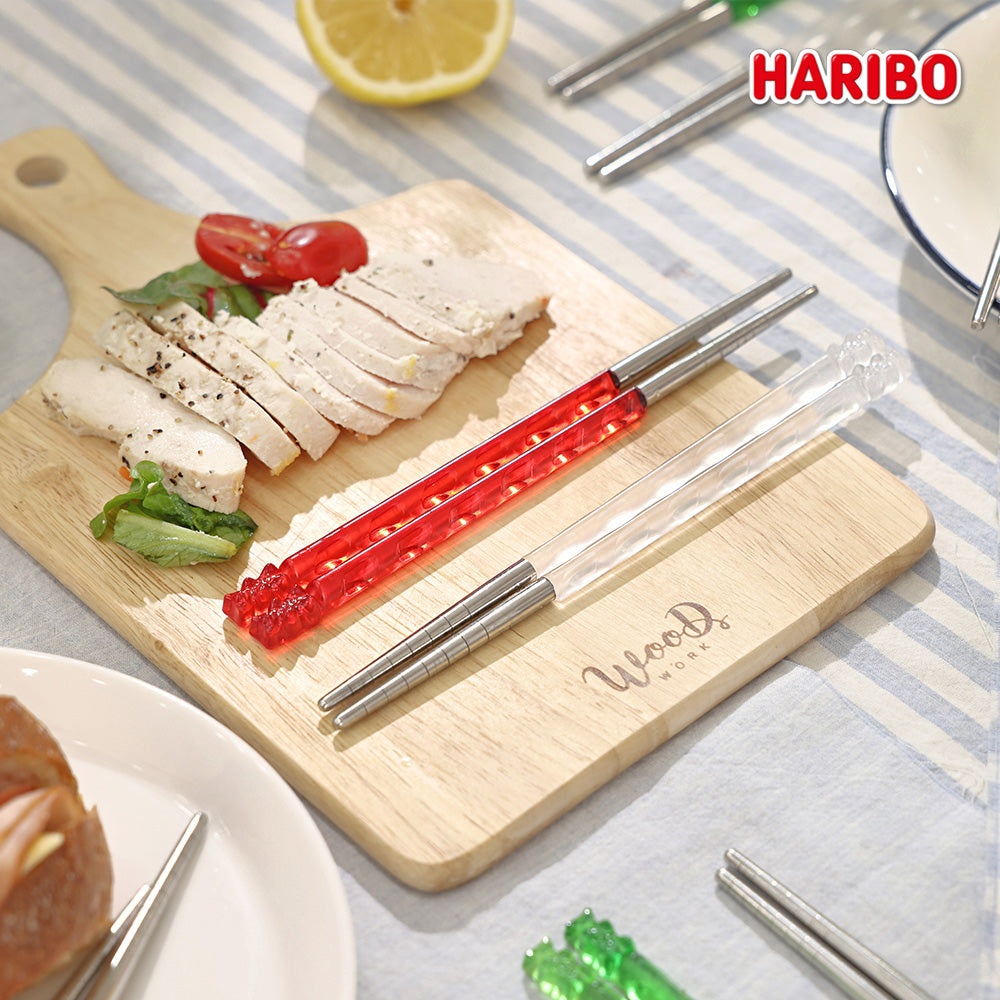 [K Direct Delivery] HARIBO Goldbären Stainless Steel Chopsticks Set Select Option