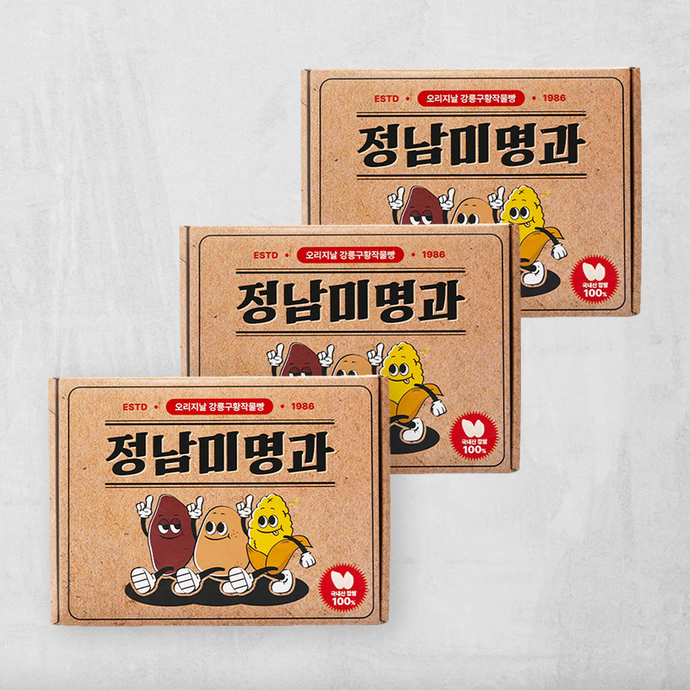 [정남미명과] 강릉구황작물빵 (10개입) 900g x 3 박스
