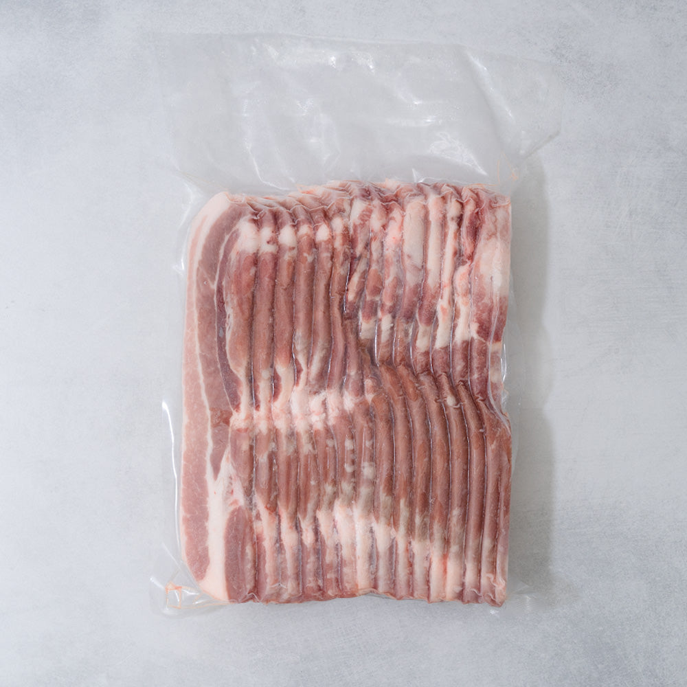 Sliced Beef Brisket 2lbs + Sliced Pork Belly 3lbs 
