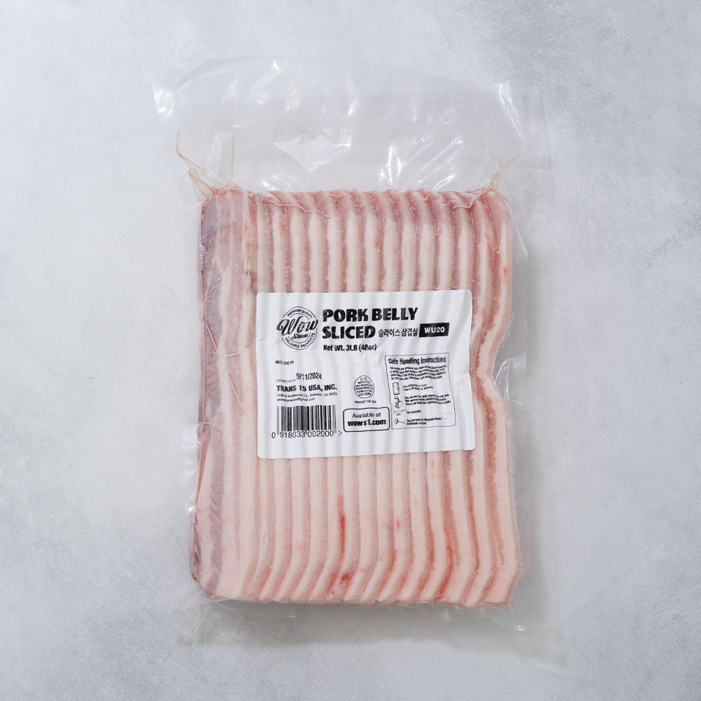 Sliced Beef Brisket 2lbs + Sliced Pork Belly 3lbs 
