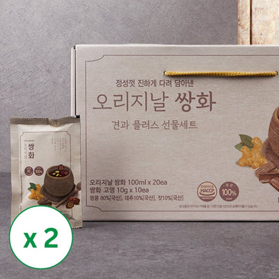 Original Ssanghwa Nut Plus Set (Ssanghwa 100ml x 20ct + Gomyeong 10g x 10ct ) x 2box (Set)