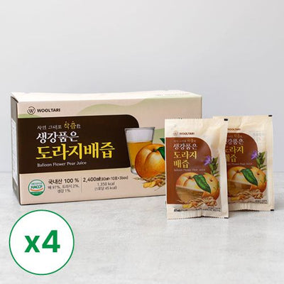 [슬로푸드] 생강품은 도라지배즙 (80g x 30) x 4박스 _무료배송 (묶음)