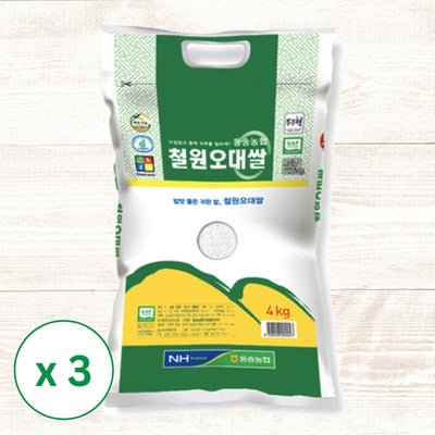 [연수네쌀가게] 철원 오대쌀 4kg x 3포대_무료배송특가