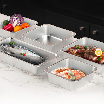 [Korea Direct Delivery B] Altenbach Stainless Steel Tray with Rack (Set of 5) 