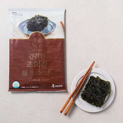 Seasoned Roasted Seaweed (Pyong-gim) 125g (25g x 5)