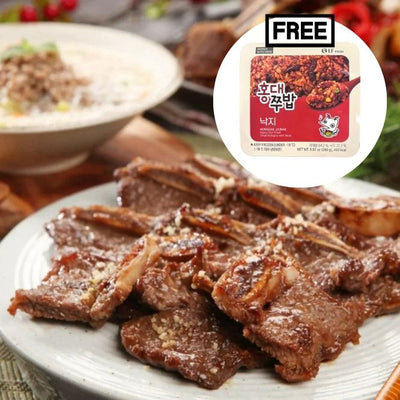 [울타리] 양념 LA 갈비 3lb | *증정* 모노키친 홍대쭈밥 낙지 280g_타임딜 (묶음)