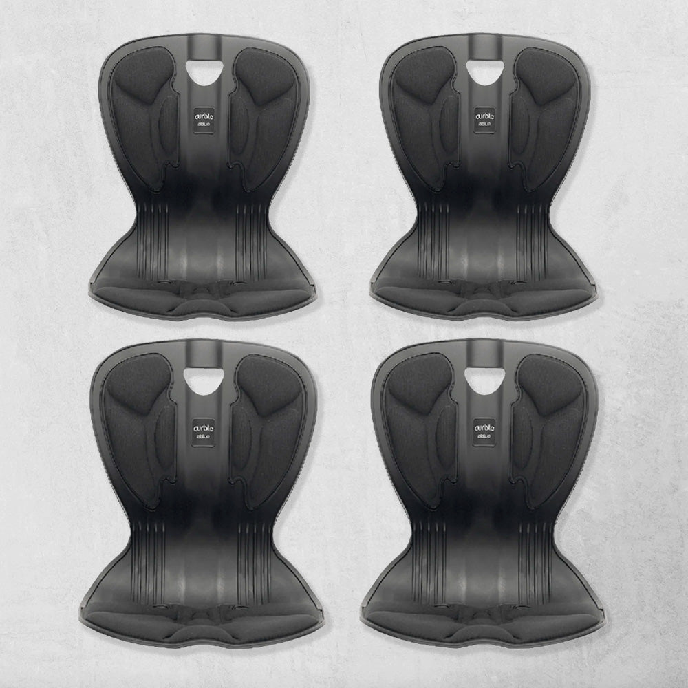[에이블루] 커블체어 자세교정 좌식 의자 방석 4개 세트 (컴피 블랙 x 4개) _무료배송