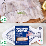 Frozen Flounder Sashimi 354g x 2packs + Frozen Rockfish 354g x 2packs