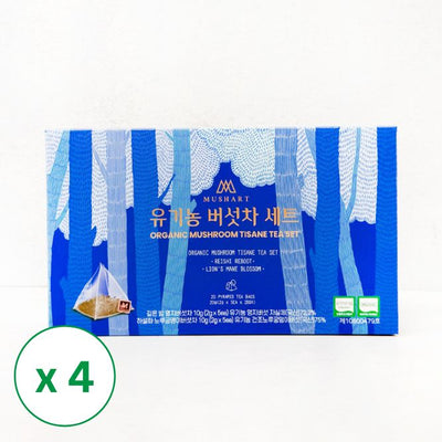 [솔룸바이오텍] 유기농 버섯차 2종 세트 (2g x 5ea x 2box) x 4박스 _무료배송특가(묶음)