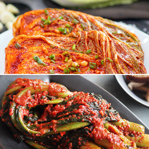 [한국직배송 B] 빛고을 전라도식 포기김치 2kg + 갓김치 2kg