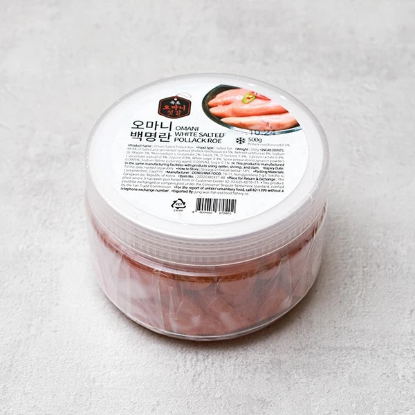 [Donghwa Food] Omani White Pollack Roe 500gㅣ*Free* [Donghwa Food] Omani Pollack Roe 500g