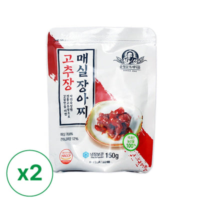 [순창문옥례] 고추장 매실장아찌 150g x 2팩 (묶음)