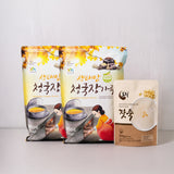 [Sengtae Mom] Fermented Soybean Powder 1kg x 2pkㅣ*Free* [Tori Food] 100% Korean Pine nuts porridge 230g x 1pk_Free Shipping