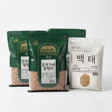 [그린하베스트] 국산 갈색가바 찰현미 2kg x 3팩ㅣ*증정* [바른곡물] 백태 1.6kg_무료배송특가 (묶음)