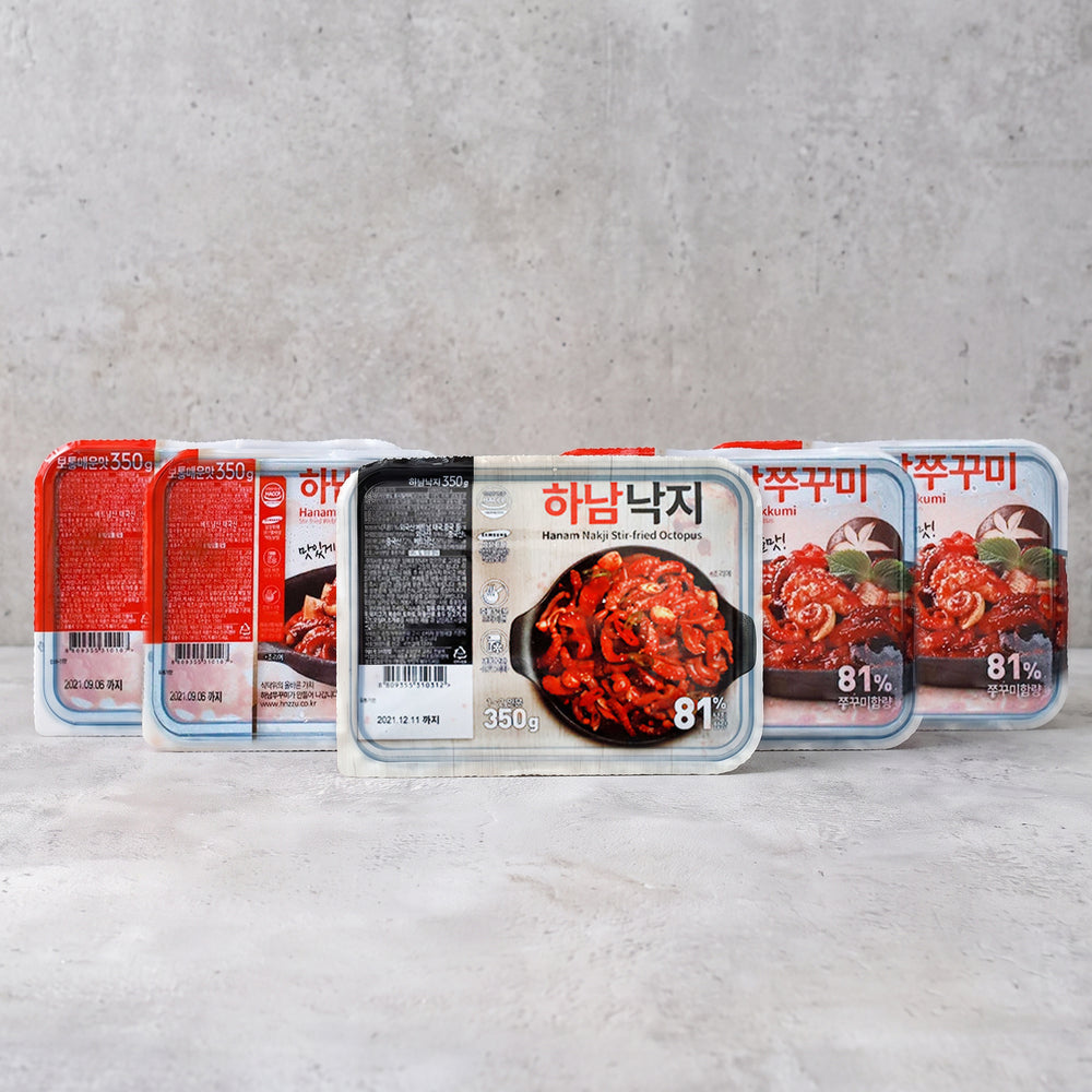 [주현푸드] 하남쭈꾸미 보통매운맛 350g x 4팩ㅣ*증정* [주현푸드] 하남낙지 350g (묶음)