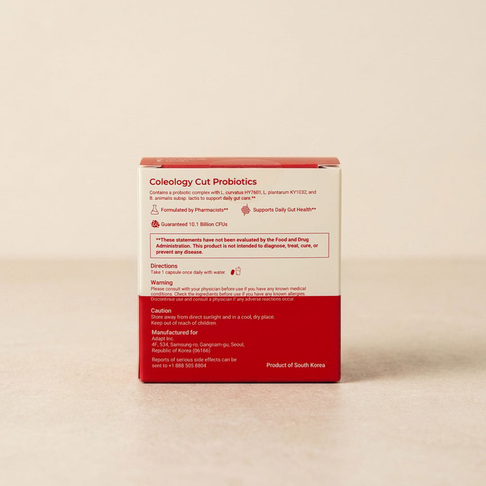 [Foodology] Coleology Cut Probiotics 12.9g (30 Capsules) 