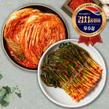 [Korea Direct Delivery D] Cheongju Cheongone Cabbage Kimchi 4kg + Green Onion Kimchi 1kg