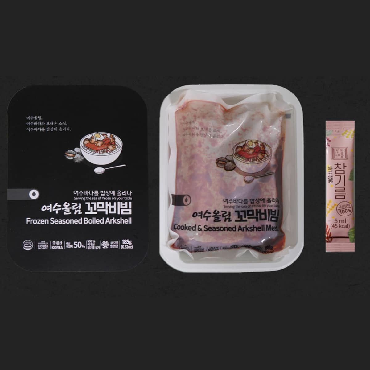 [여수새고막]  꼬막비빔 185g x 2팩