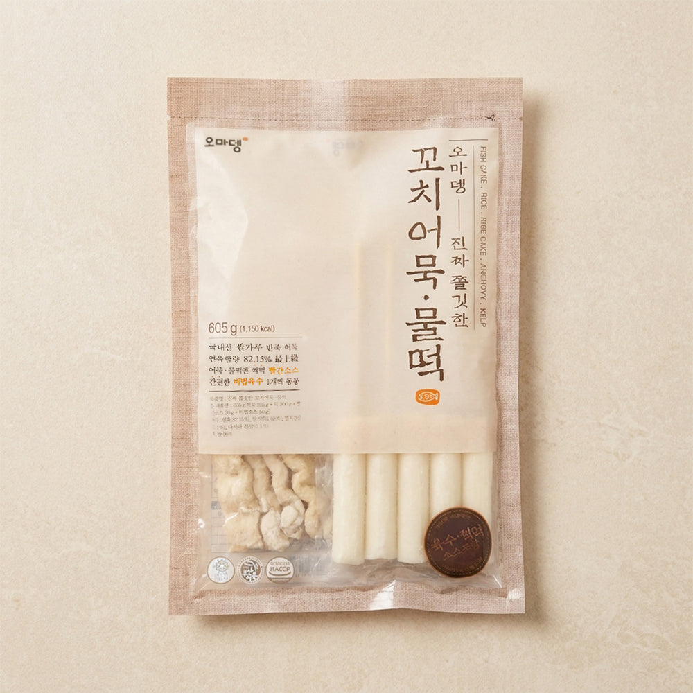 [Omadeng] Extra Chewy Fish Cake & Rice Cake Skewers 605g