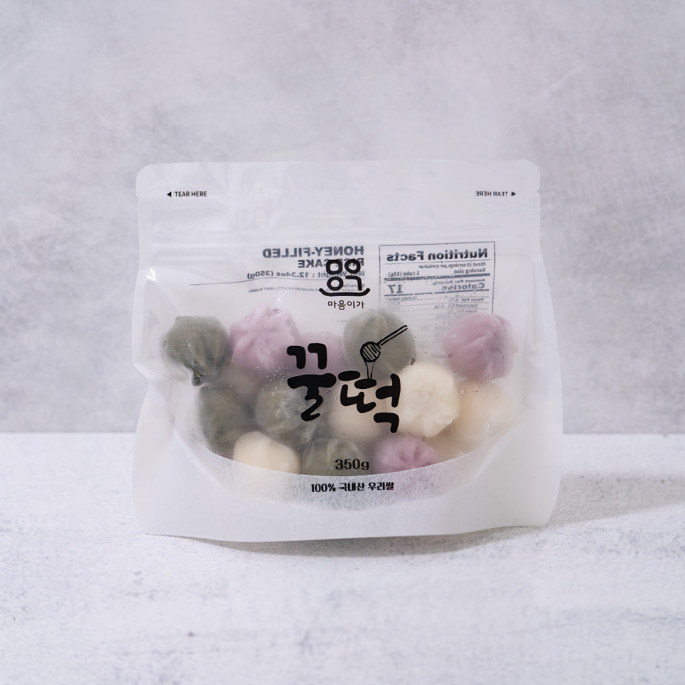 Assorted Ggultteok (Honey Rice Cakes) 350g x 2 + Sweet Pumpkin Rice Cake 300g x 2 _Time Deal (Set)