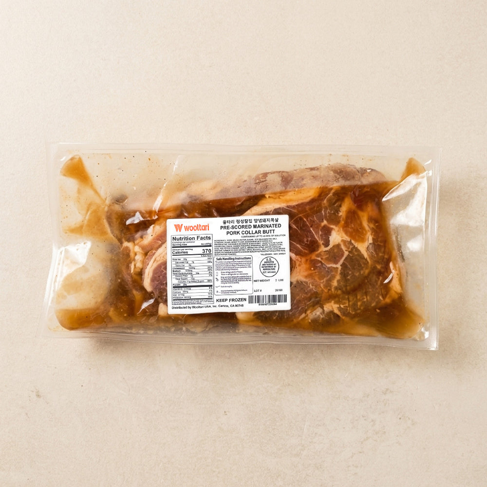 [울타리] 정성칼집 양념 돼지목살 2lb