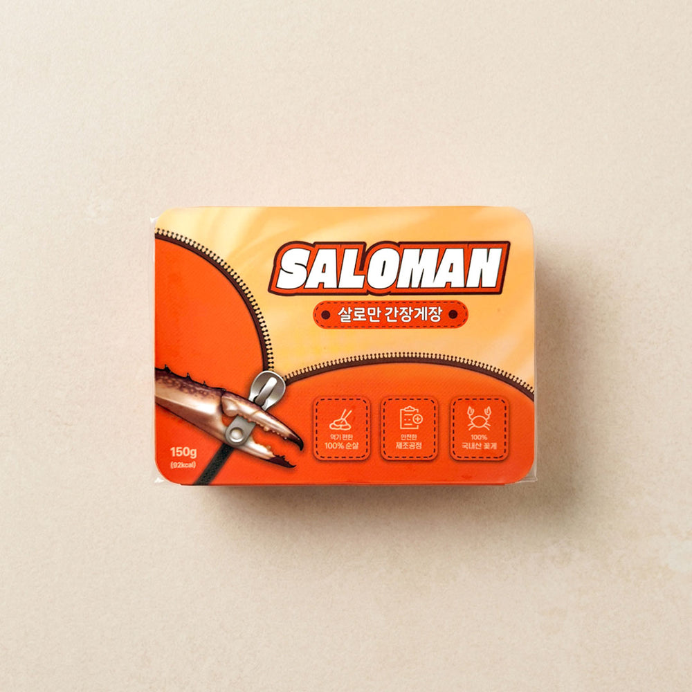 [삼대인천게장] 살로만 순살 간장게장 150g x 2팩 (묶음)