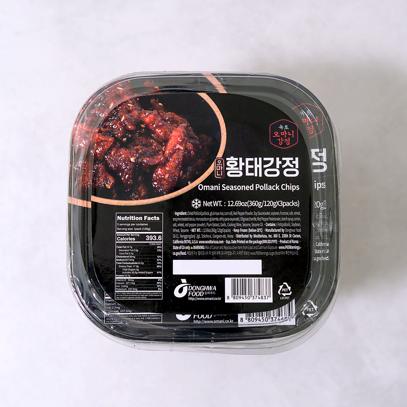 [동화푸드] 오마니 속초식 황태강정 (120g x 3)