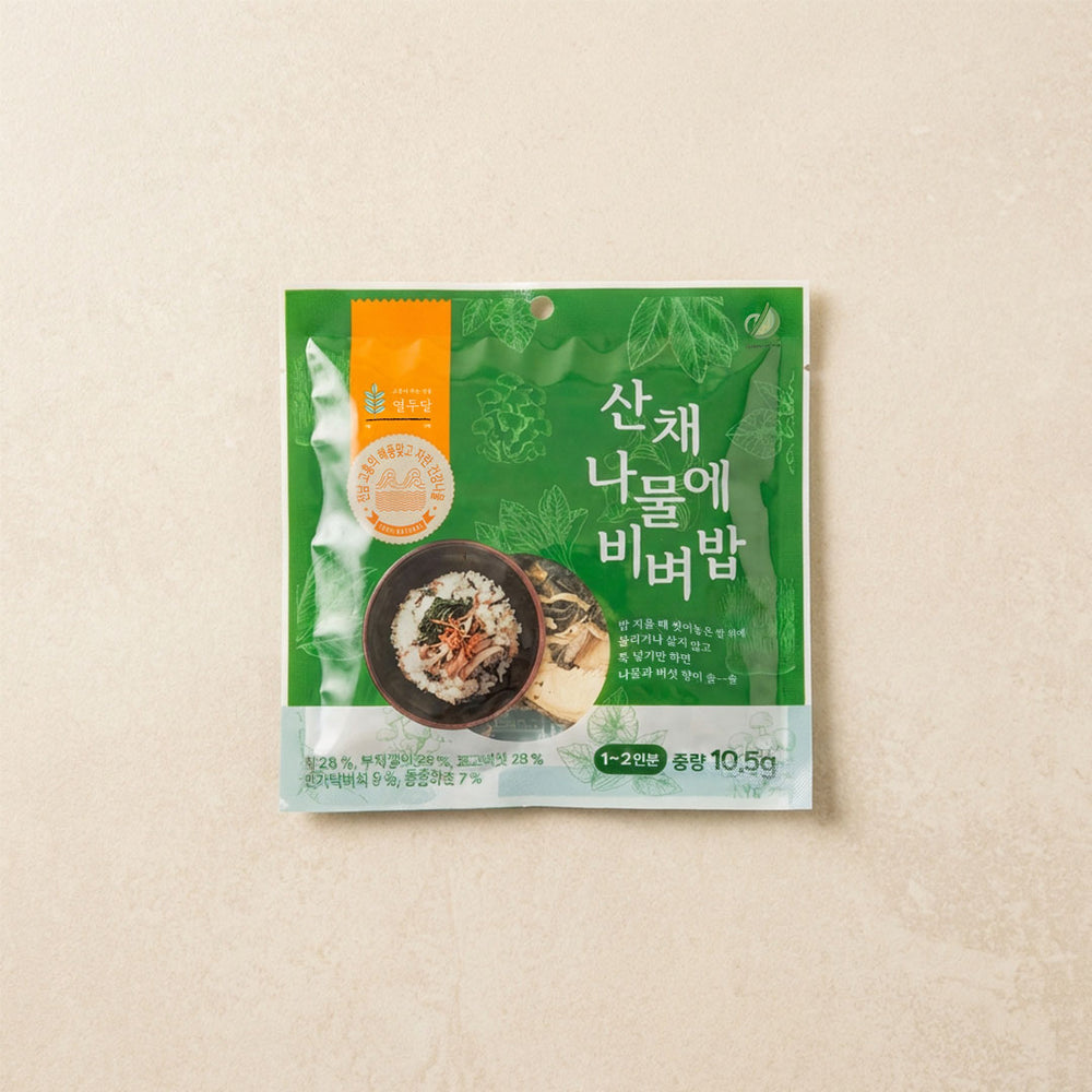[Damwoo] Wild Mountain Greens (Gondre) 10.5g x 4pkㅣ*Free* [Damwoo] Assorted Mountain Green Vegetables 10.5g x 1pk