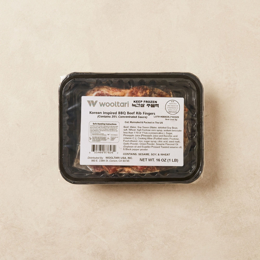 Korean Inspired BBQ Seasoned Beef Rib Fingers 1lb
