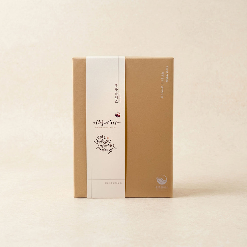[농부플러스] 참기름 + 생들기름 선물세트 (200ml x 2병)