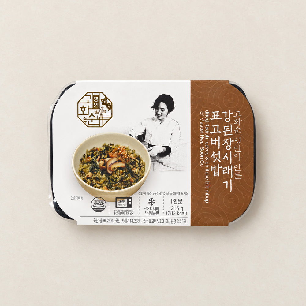 Bibimbap with Dried Radish Leaves & Shiitake Mushroom 215g x 2 Packs (Set)