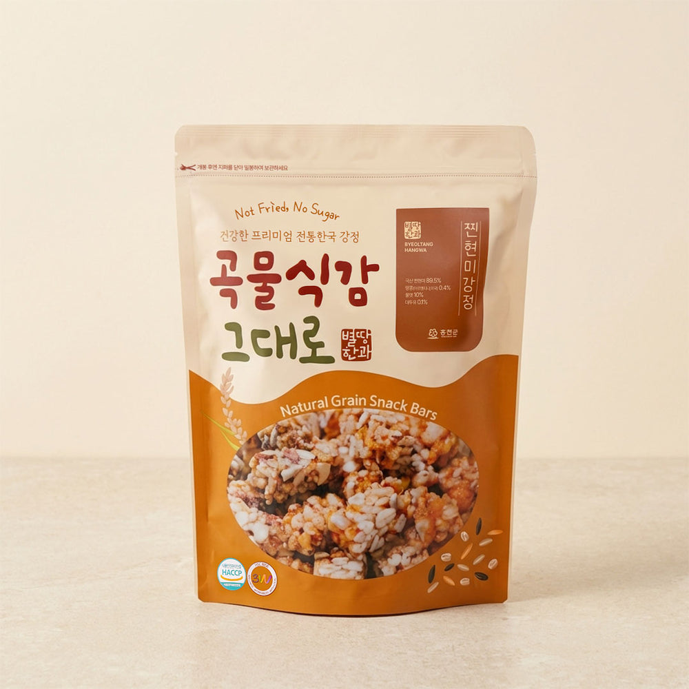 [Byeolttang] Brown Rice Puffs (Steamed) 250g