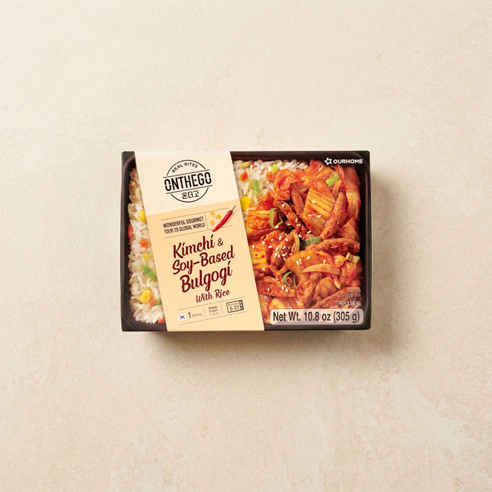 [아워홈] 온더고 김치제육덮밥 (Kimchi & Soy-Based Bulgogi w/ Rice) 305g