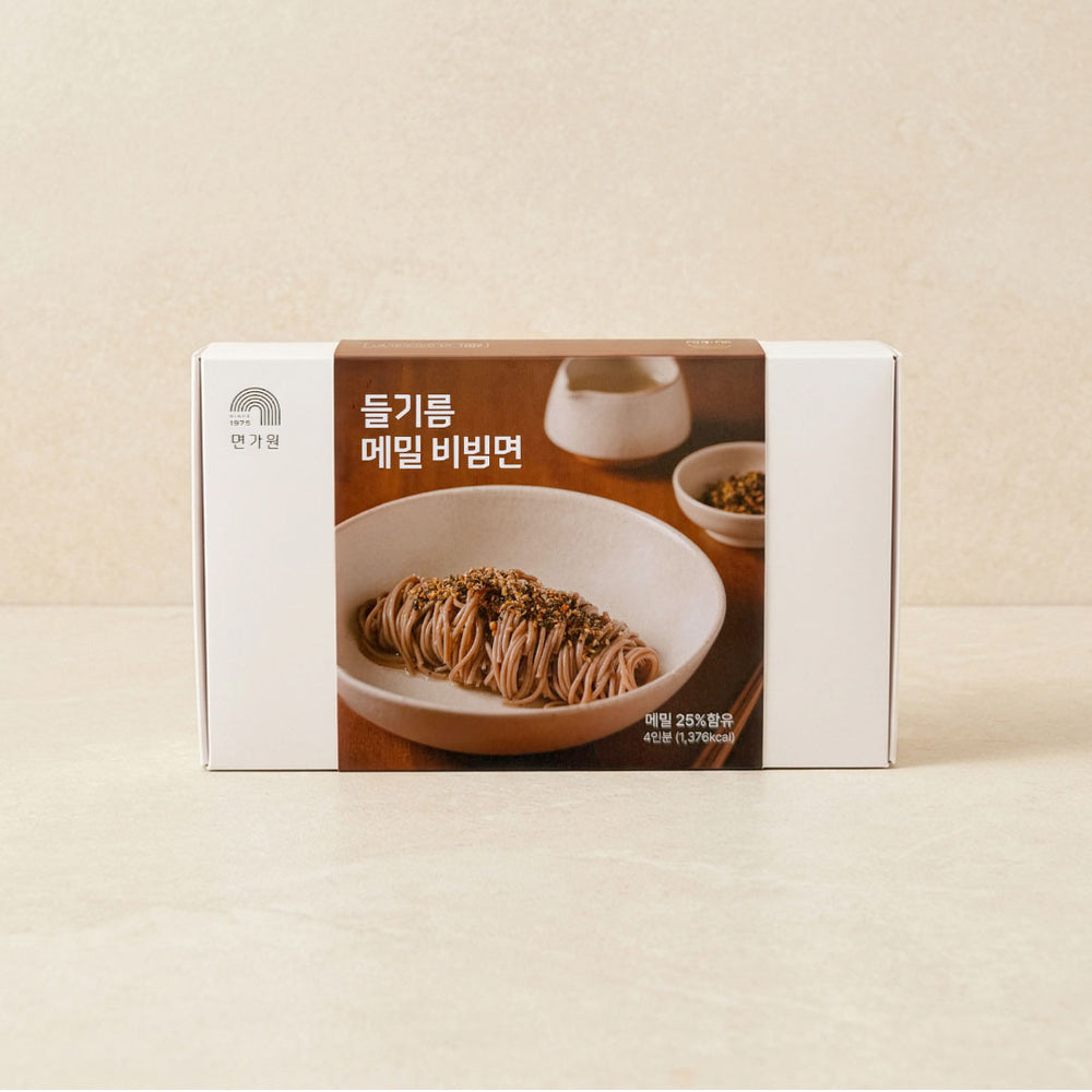 [Myeongawon] Buckwheat Noodles with Perilla Oil Meal Kit 508g (4 Servings)