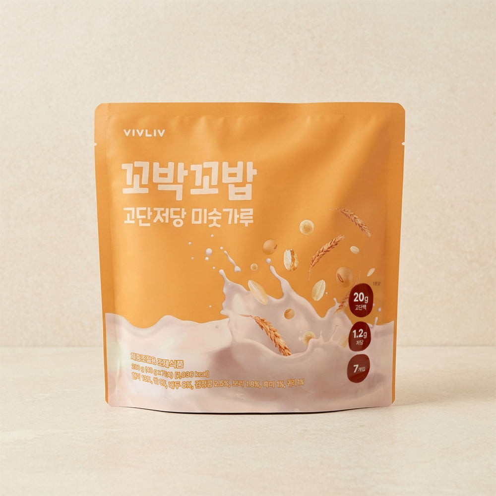 [Kkobak Kkobab] Sweet Grain High Protein Low Sugar Protein Shake (40g x 7 Packs)
