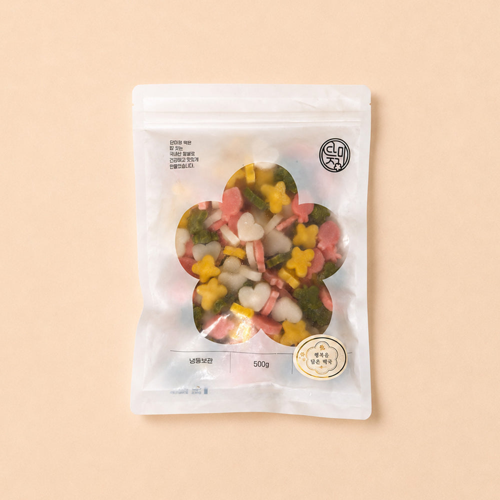 [Danmijeong] Anggeum Flower Bloom 6-Piece Set 500g x 2pk ㅣ*Free* [Danmijeong] Tteokguk Filled with Happiness 500g x 1pk