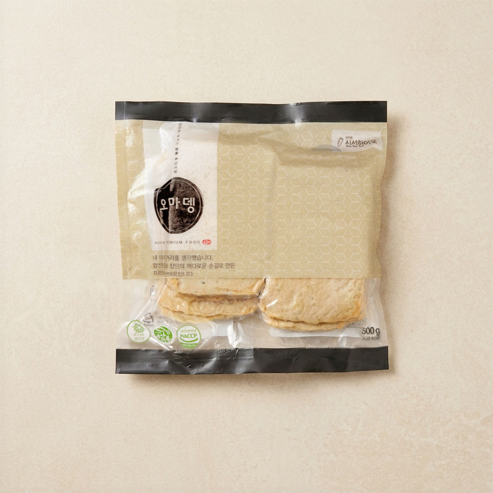 [Omadeng] Frozen Fried Fish Cake (Square Vegetable) 500g